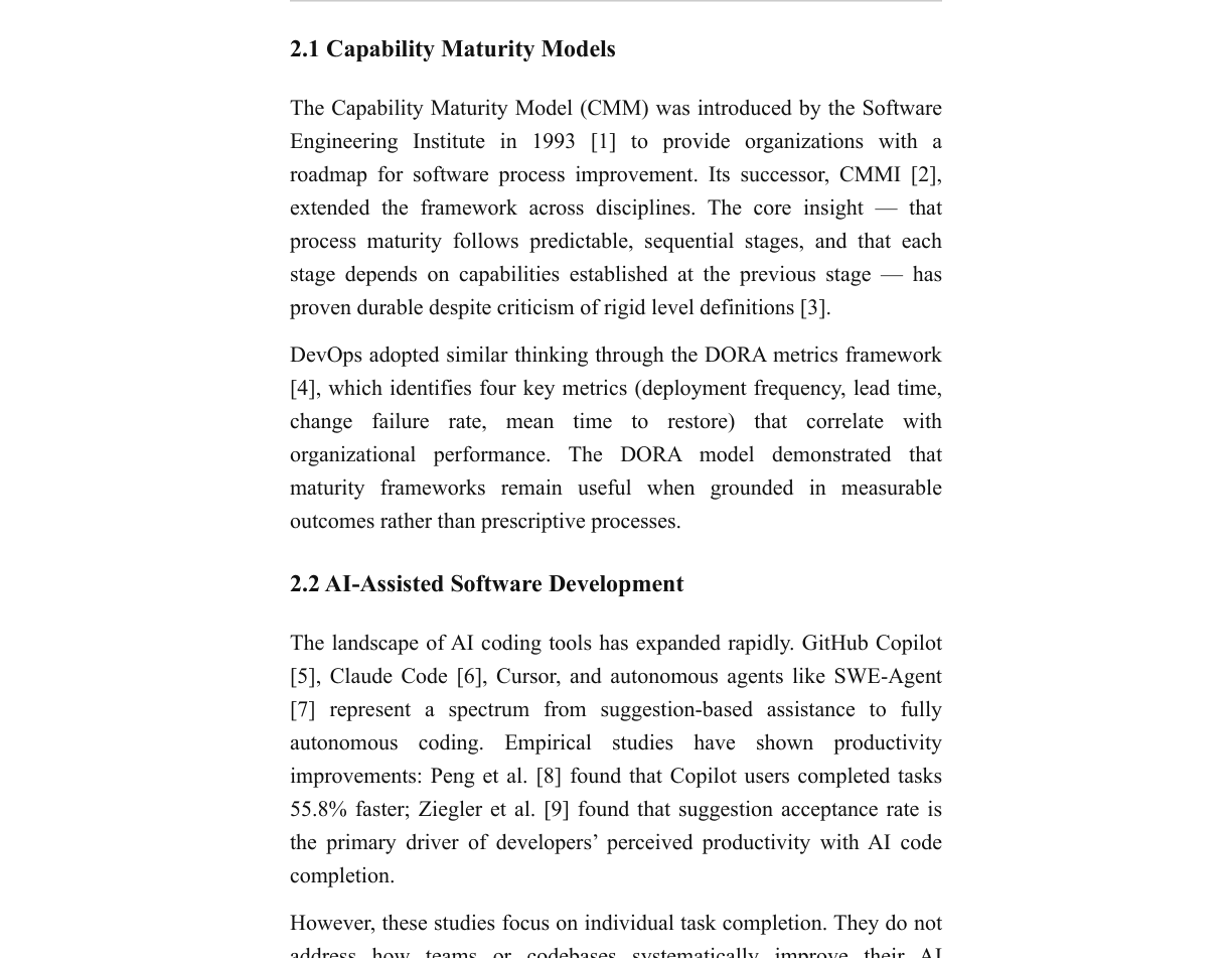 The AI Codebase Maturity Model: From Assisted Coding to Self-Sustaining Systems visual preview
