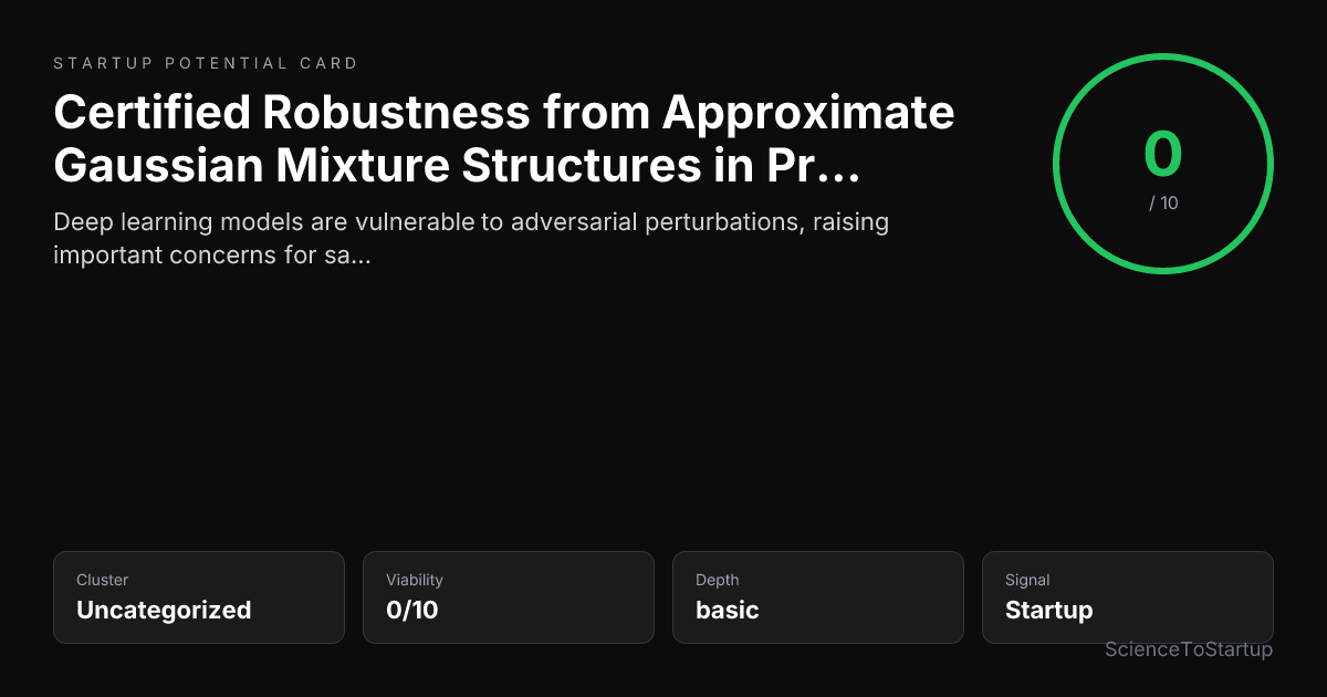 Startup potential card preview