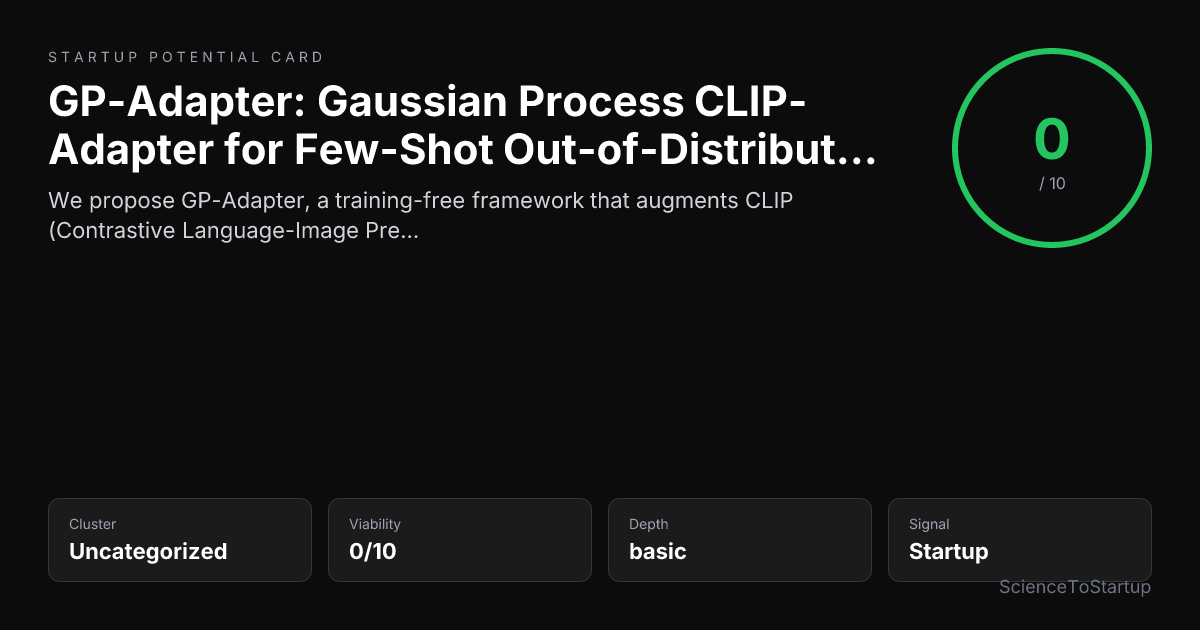 Startup potential card preview